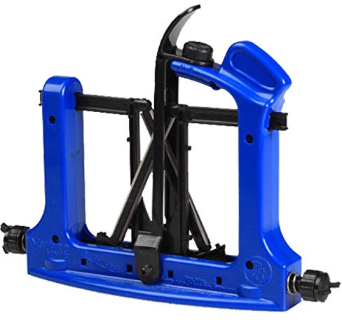 Warthog Sharpeners Messerschärfer, V-Sharp Extreme Edge, Diamant-Messerschleifer für glatte Klingen, Einhandschärfer, 24,7 x 6,8 x 18,9, blau