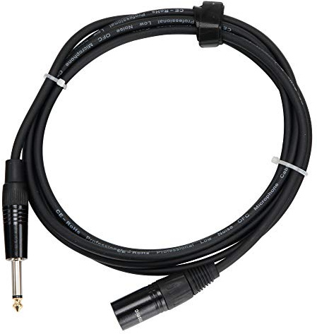 Pronomic Stage JMXM-2,5 Monoklinke/XLR Kabel 2,5m (unsymmetrisch abgeschirmt, XLR male 3-pol auf 6,3 mm Klinke mono) schwarz