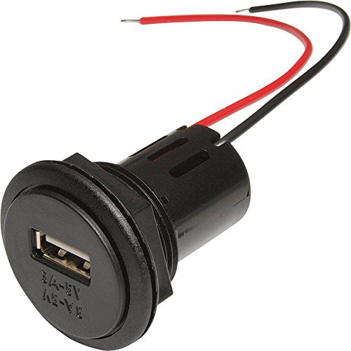ProCar USB Unterputz Steckdose Strombelastung max=3A geeignet für USB-A