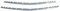 OMAC Kühlergrill Leiste Grillleisten kompatibel mit Mercedes Vito W447 2014-2019 Chrom 2x