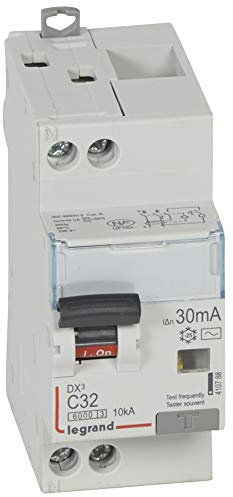 410788 Legrand Disjoncteur différentiel 32A 30mA type AC 1P+N DX³6000 10kA