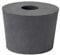 Gummistopfen grau ❀ 17 mm Bohrung ❀ 46 x 54 mm konisch