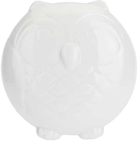 la Porcellana Leopoldina Luftbefeuchter Eule Geschenk-Box, weiß, 18 cm
