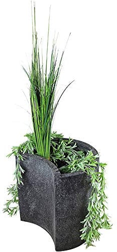 Interline Garten/Terrassen Brunnen Fiberstone Planter Gardia I, schwarz