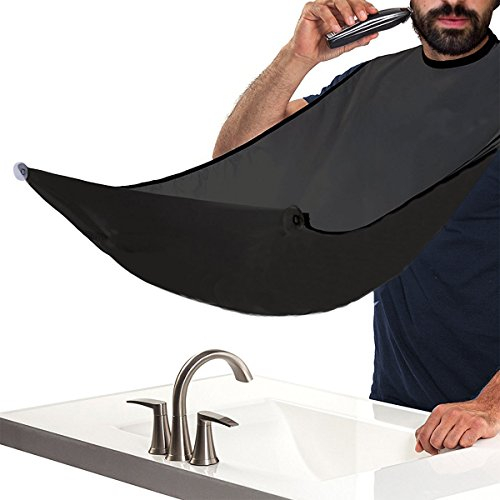 Bartschürze,Barttuch Rasur Schürze für eine saubere Rasur,JT JUSTIME Glatt Leicht Wasserdicht-Haare auffangen für den Mann