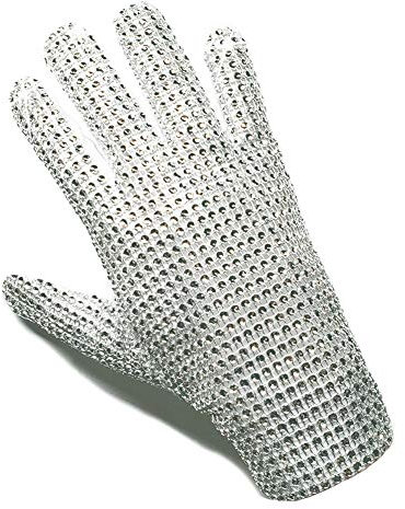 ZUROLEE Strass-Handschuh, silberfarben, Pailletten-Tanzhandschuhe, klassischer Strass-Punk-Handschuh (rechte Hand), silber, Rechte Hand