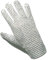 ZUROLEE Strass-Handschuh, silberfarben, Pailletten-Tanzhandschuhe, klassischer Strass-Punk-Handschuh (rechte Hand), silber, Rechte Hand