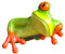 Yundxi Mini Frosch Dekofiguren 3D Frosch Figur Skulptur Ornament Deko Figur (Typ2)