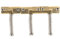 Wilkinson WTB Style Vintage Pontets Tele Compensés Laiton pour Fender Telecaster Guitare électrique, Doré (Jeu de 3)