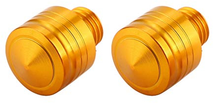 motorrad spiegel schrauben + Rückspiegel Gewinde M10 * 1,25 Universal Motorrad Rückspiegel Gewindebolzen Adapter Schrauben(Gold)
