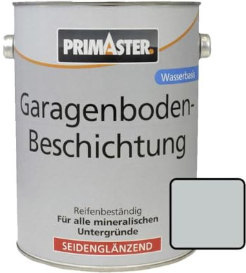 Primaster Garagenbodenbeschichtung 5L Lichtgrau Seidenglänzend Bodenbeschichtung