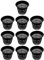 DOITOOL Hydroponic Planting Mesh Pot 10PCS Garden Net Cup Pots Plastic Mesh Planting Baskets for Hydroponics Garden Balcony (Black)