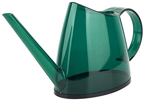 Vikye Lange Ausgieß-Gießkanne, 1,2 l PP Bonbonfarbene Gießkanne Modische transparente Gartenblumenspritze Einfache nordische Art für Topfpflanzen(Grün)