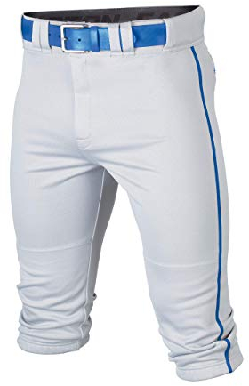 Easton Herren Rival+ Baseball Pants | Knicker Fit | Adult Sizes | Piped | Multiple Colors Hose, Weiß/Königsblau, XX-Large