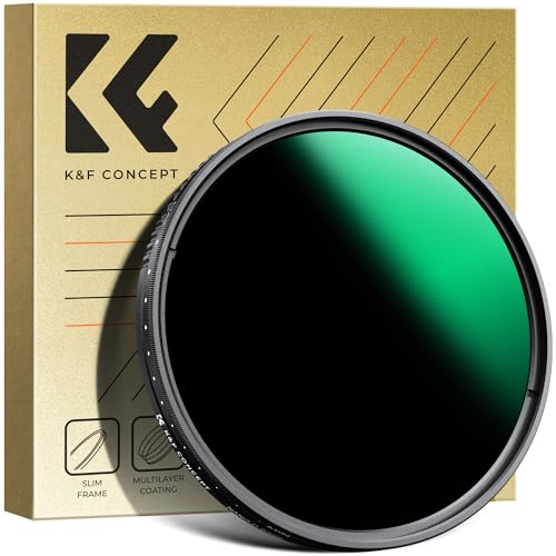 K&F Concept Variabler ND Filter 82mm ND3-ND1000 Graufilter (1.5-10 Blendenstufen) (Nano-Dazzle)