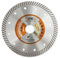 BGTEC Diamond Tile Blade 150mm Super Thin Turbo Rim Concrete Porcelain Saw Blade with 22.23mm Arbor for Cutting Porcelain Tile Ceramic Granite Marble Hard Material Cutting Disc