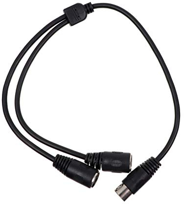 EXCEART DIN 5-Pin Splitter Y Adapter MIDI 0.5m Cable MIDI 5 Pin Male to Dual 2 Female Extension Audio Cable
