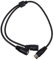 EXCEART DIN 5-Pin Splitter Y Adapter MIDI 0.5m Cable MIDI 5 Pin Male to Dual 2 Female Extension Audio Cable