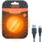 LaRoo Ball für Hunde, Hundespielzeug Ball Silikon Leuchtendes LED Hundeball mit USB Wiederaufladbarem Glühen in der Dunkelheit Hund Ball Zähne Reiniger Training Kugel für Hunde Spielen (Orange)