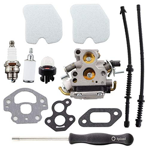 MCHNIC Vergaser mit Zündkerze Luftfilter Schraubendreher für Husqvarna 435 435E 440 440E Kettensäge Teilzubehör Jonsared CS410 CS2240 Zama C1T-EL41A