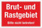 WERBEPUNKT. Schild Brut- und Rastgebiet Nicht betreten Vögel Hinweis 3 mm Alu-Verbund 300 x 200 mm