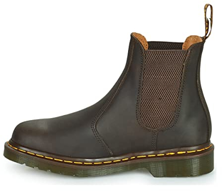 Dr. Martens Stivali Chelsea Unisex 2976, Cavallo pazzo marrone scuro, 48 EU