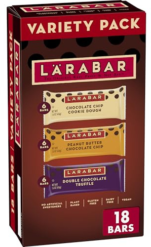 Larabar Chocolate Lovers Variety Pack, Gluten Free and Vegan, 28.8 oz, 18 Ct