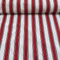 ROMTEX SKOGA Red Outdoorstoff Extrabreit 150cm 260gr./qm Markisenstoff Liegestuhlstoff Stoff Streifen - Meterware- zum Bespannen von Klapp- und Liegestühlen, Balkonverkleidung, Deko, UVM.