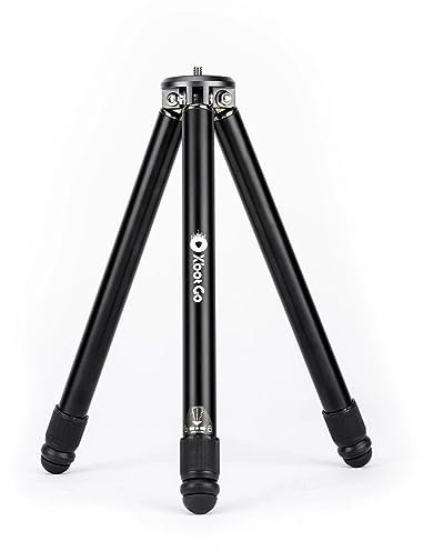 XbotGo T1 Trípode: 3.77 pies de Altura, 6.6 LB de Capacidad, Aluminio Ligero, Compatible con XbotGo Sports Gimbal. Fácil configuración, portátil, Ideal para filmar en Interiores o Baloncesto