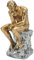 Retro-Denker-Statuen, Elegante Denker-Skulptur aus Kunstharz, Zum Nachdenken Anregende Denker-Sammelfigur, Exquisite Denker-Statue für Heimbüro-Schlafsaal, Robust und Langlebig