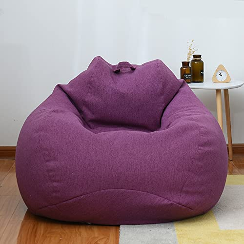 Highdi Sitzsack für Erwachsene, nur Bezug (Keine Füllung), Comfort XL Sitzsäcke Gaming Giant Bean Bag Chair für Indoor Outdoor Living Room Decor (90 x 110 cm)