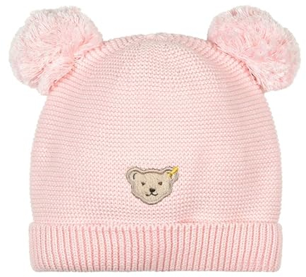 Steiff Mädchen Mütze mit Bommel Classic, Barely Pink, 51