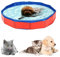 Piscina plegable para perros, piscina para perros y gatos, piscina antideslizante de PVC con válvula de drenaje de agua para perros y gatos, bañera para mascotas pequeñas (30 x 10 cm)