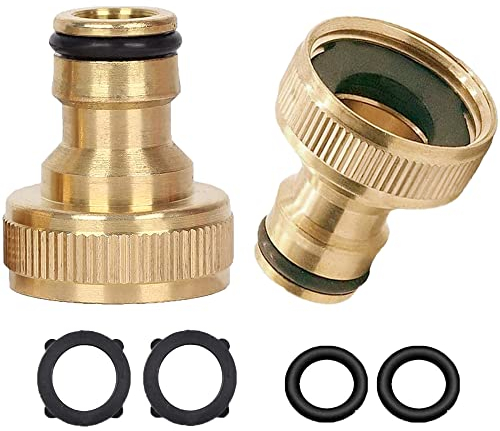 3/4 Zoll Messing Gartenschlauch Hahn Anschluss, weiblicher Gewindehahn Adapter, für Haus Garten Schlauch Teile Stecker und Garten Spritzpistolen