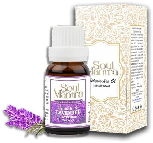 Soul Mantra Lavendelöl [100% NATURREIN] - Der Echte Lavendel - Lavandula Angustifolia - Ätherisches Öl - Duftöl Lavendel für Aromatherapie 30 ml