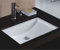 Wells Évier de salle de bain rectangulaire à encastrer Cache Lavabo Blanc 55,9 cm