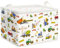 Clastyle Auto Kinder Wäschekorb mit Henkel Faltbar Kleidung Spielzeug Aufbewahrungskorb Jungen Aufbewahrungsbox für Babyzimmer Bad, Baufahrzeuge, 40 * 30 * 30 cm