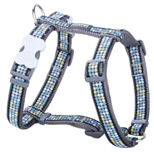 Red Dingo Style Modernes Hundegeschirr, kühles Grau, 36-54 cm, 30-48 cm