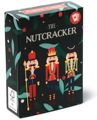 Puckator Jeu de Cartes à Jouer Standard - Casse-Noisette de Noël