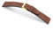 MANUFAKTURWERK Uhrenarmband HOHELUFT | Leder | für Damen und Herren | goldene Schließe, Größe:S (Small). 22/20 mm, Farbe:Braun