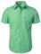 PARKLEES Men's Casual Plaid Button Down Shirt Cotton Short Sleeve Gingham Dress Shirts Regular Fit with Pocket Green Gingham Medium