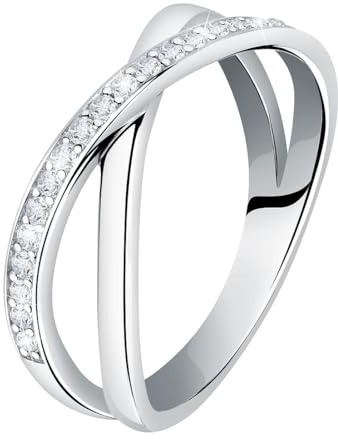 CHRIST Damen-Ring 925er Silber, recycelt Zirkonia