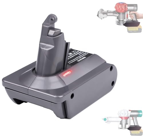 JJXNDO DW20V6 Adapter for Dewalt 20V Lithium Battery Convert to Work with for Dyson V6 Series Vacuum Cleaners