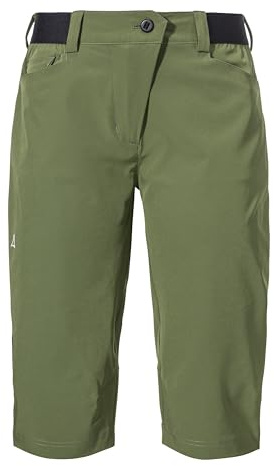 Schöffel Damen Capri Pants Style Keitele WMS, schnell trocknende Radhose mit 4-Wege-Stretch, Dreiviertel Hose mit radspezifischer Passform und elastischem Bund