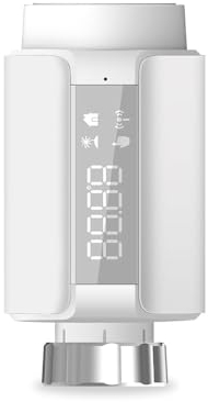 【Zigbee Smart Thermostat Heizkörperventil】Programmierbares Thermostatventil, intelligentes Thermostat zur Temperaturanpassung, unterstützt Sprachsteuerung und App-Steuerung, kompatibel mit Google