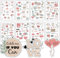 Sticker Hochzeit Gästebuch - Rosa - Liebevoll designte Sticker - 203 Motive - Aufkleber Hochzeit für das Gästebuch - Sticker Gästebuch Hochzeit