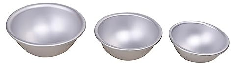 SHOWERORO 6stücke Formen Für Badebomben Aus Metall Badekugelformen Aus Aluminiumlegierung Diy Backformen Für Badebombenherstellung Geeignet Für Küche Und Bastelprojekte