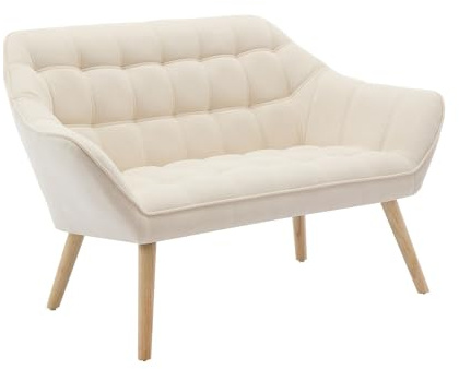 Vente-unique - Sofa 2-Sitzer - Stoff - Beige - Caserta