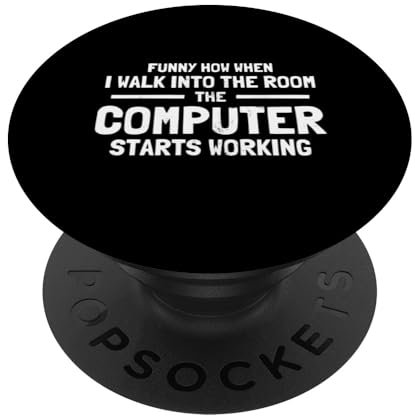 Lustiges Computer- und Tech-Gadget, komisch charmant für IT PopSockets Klebender PopGrip