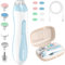 ODIFORGOO Lima eléctrica de uñas para bebé, kit de cortaúñas 15 en 1 con cubierta antipolvo y luz LED, kit de pulidor para recién nacidos, niños pequeños o adultos, cuidado de las uñas de los pies